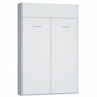 Armoire lit escamotable DYNAMO blanc mat Ouverture assistée et pied automatique, couchage 140*200 cm OUTLET